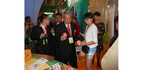 泰國前副總理、泰中文化促進委員會主席披尼.扎祿頌巴參觀德豐展區(qū) 